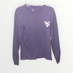 West Virginia Mountaineers Long sleeved Purple tee sz S